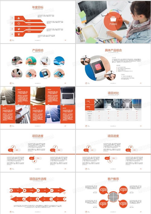 桔色簡潔大氣商務通用商業(yè)工作流程項目規(guī)劃產品銷售計劃報告ppt模板下載 熊貓辦公
